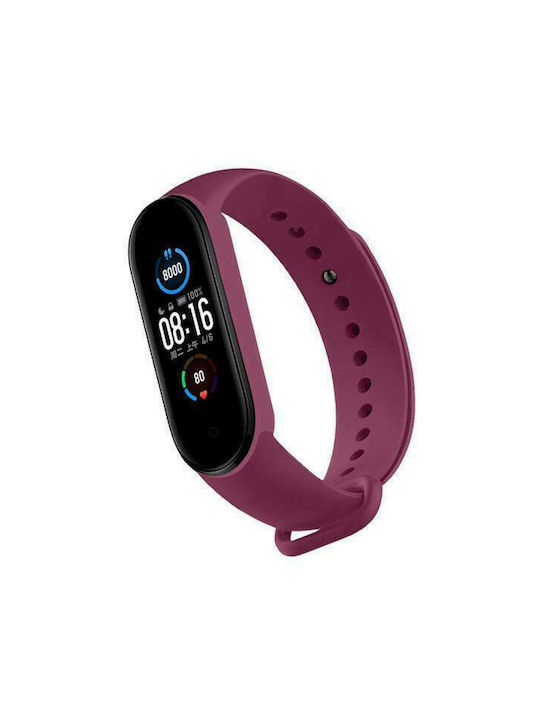Λουράκι Σιλικόνης Μπορντό (Mi Band 3/Mi Smart Band 4)