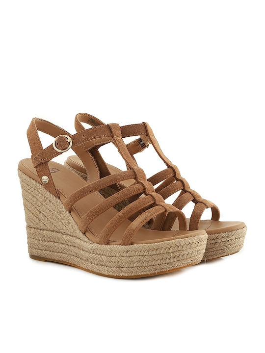 Cressida 1119952 Women's Suede Platform Shoes Tabac Brown 1119952-CTSD