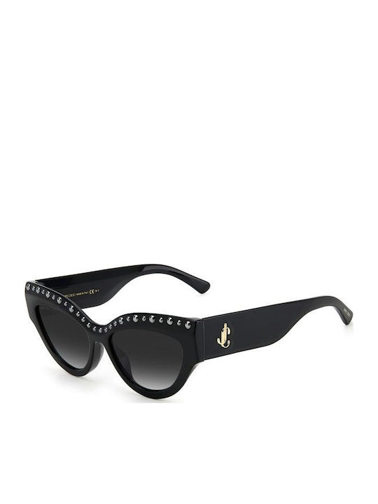 Jimmy Choo Sunglasses Μαύρα with Acetate Frame & Black Lens Jimmy Choo Sunglasses Μαύρα with Acetate Frame & Black Lens