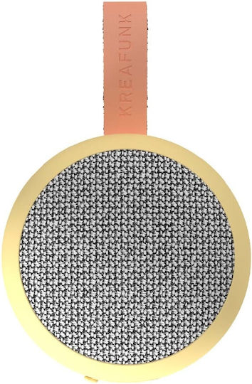 Kreafunk AGO ΙΙ Ηχείο Bluetooth 6W με Διάρκεια Μπαταρίας έως 25 ώρες Soft Yellow