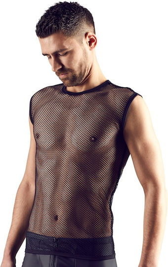 Svenjoyment Underwear Mesh Shirt Sexy Ανδρικό Top Black