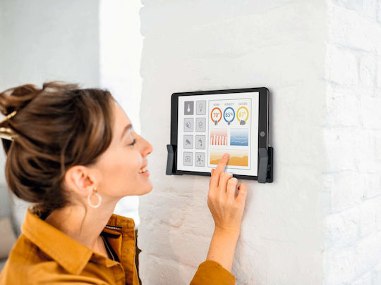 Durable Visioclip Tabletständer Wand in Gray Farbe