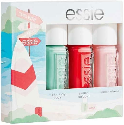 Essie Mini Kit Luciu Set Oja Mint Candy Apple Peach Daiquiri & Mademoiselle 15ml