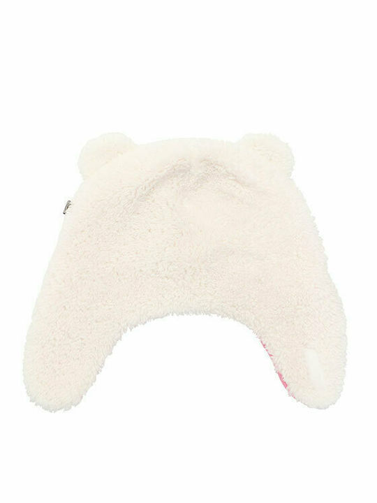 Flapjackkids Bear Aviator Σκουφάκι Διπλής Όψης Υφασμάτινο Ροζ