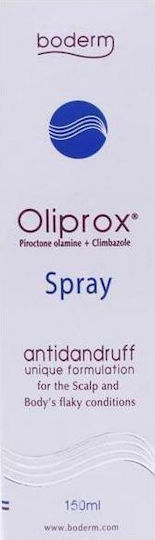 Boderm Oliprox Anti-Dandruff unique Formulation Spray 125 Loțiune de Păr împotriva Mătreții 150ml