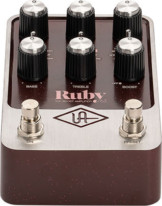 Universal Audio UAFX Ruby '63 Pedals Amplifier Booster Electric Guitar