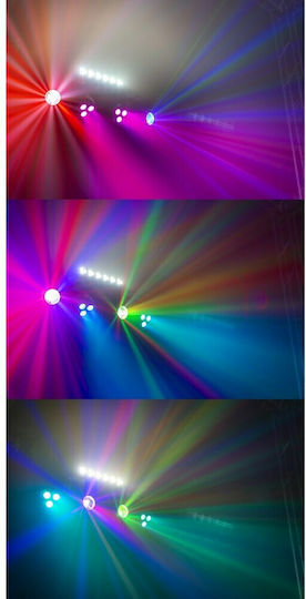 Max Audio Lumina în mișcare LED PAR DMX Partybar10 2x Jellymoon + 2x UV / Strobe RGBW