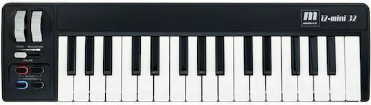 Miditech Tastatura Midi i2-mini 32 cu 32 taste Negru