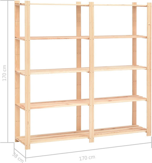 Bibliothek Beige 170x38x170cm