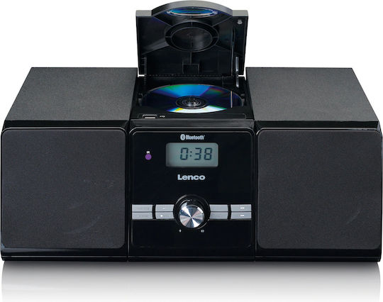 Lenco Аудиосистема 2 MC-030 MC-030 10W с CD Player, WiFi и Bluetooth Черен