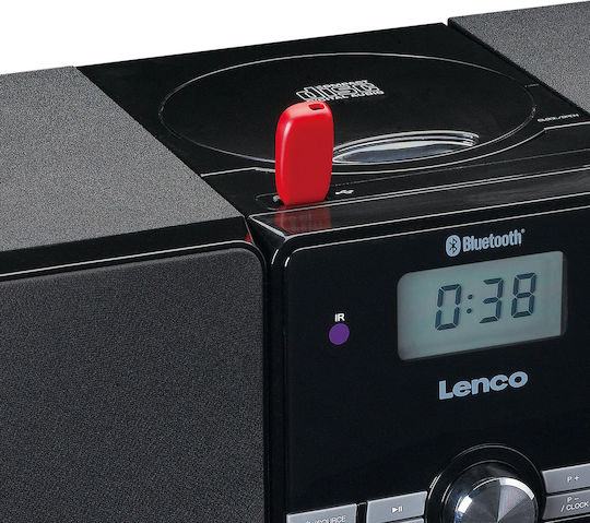 Lenco Аудиосистема 2 MC-030 MC-030 10W с CD Player, WiFi и Bluetooth Черен