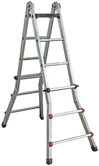 Profal Doppelter Kombinationsleiter Aluminium