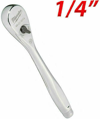 Milwaukee Chei cu clichet 90 Dinti cu Patrat 1/4" Lungime 15.2cm.