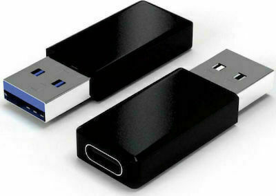 Powertech Μετατροπέας USB-A male σε USB-C female (CAB-UC024)