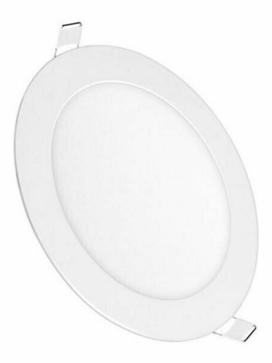 Aca Στρογγυλό Χωνευτό LED Panel 22W με Ψυχρό Λευκό Φως 6500K 22.5εκ.