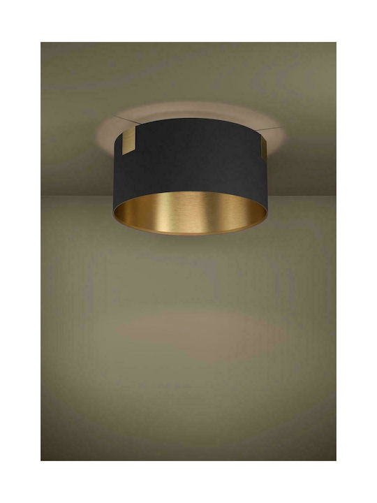 Eglo Tortola 1 Modern Fabric Ceiling Light with Socket E27 45pcs Black