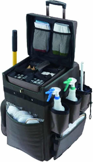 Trust Hotel Plastik Zimmermädchenwagen mit Maßen B41.9xT36.5xH53.5cm. Braun 1Stück
