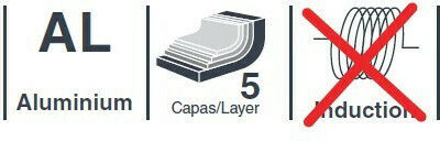 Lacor Тиган за креп Алуминий Robust Aluminium Диаметър Ø30см