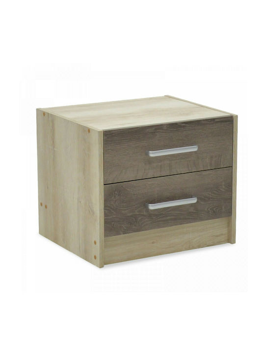 Bedside Table Olympus Wooden Castillo Toro 47.5x40.5x40.5cm