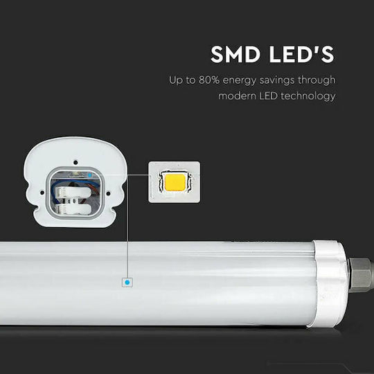 V-TAC Lichtleiste Außenbereich mit integriertem LED 48W 150cm