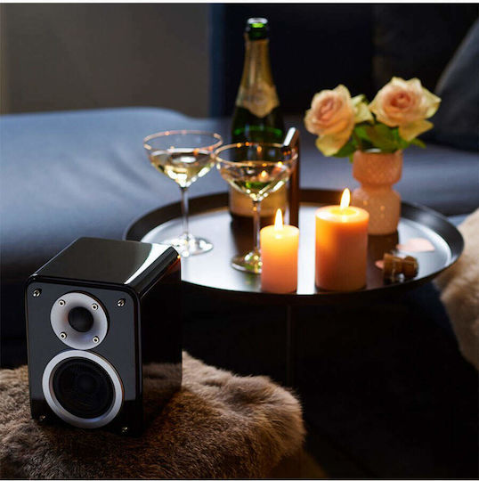 Artsound AS150 Hi-Fi Lautsprecher Buch selbst 110W 2 Anzahl von Fahrern B13.5xT15.2xH18.5cm. Schwarz