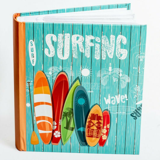 Hofmann Άλμπουμ Surfing για 200 Φωτογραφίες Διαστάσεων 10x15εκ. Γαλάζιο 22x24εκ.