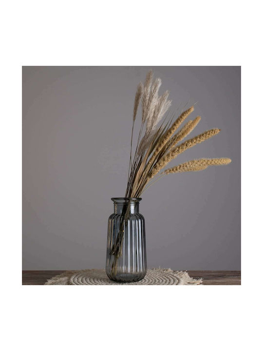 GloboStar Decorative Vase Layla Gray 11x11x22cm