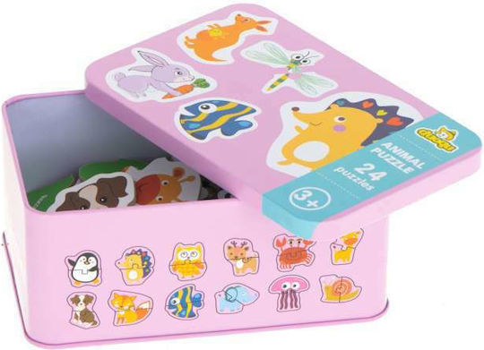 Kinderpuzzle Tiere für 3+ Jahre 24pcs ikonka