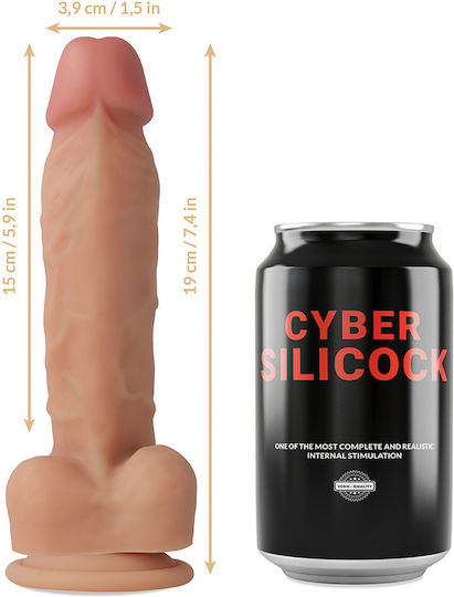 Cyber Silicock Harnașament cu Dildo 19cm în Culoare Flesh