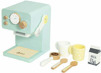 Classic World Holz-Kaffeemaschine Für Kinder Ab 3 Jahren 15,8 cm 7 Stück