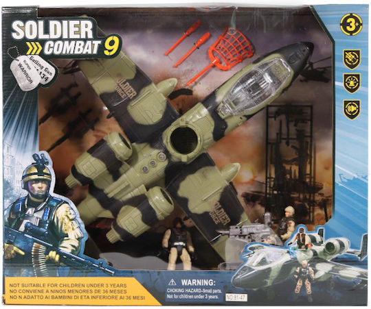 D-Toys Soldier Combat Set with Airplane for 3+ years+ Years