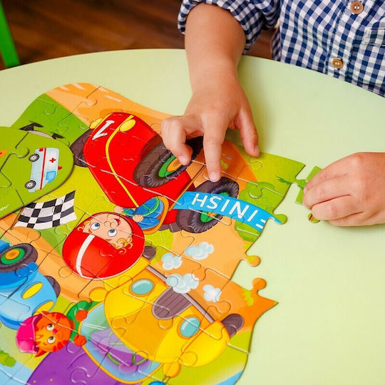 Παιδικό Puzzle Αυτοκίνητα για 3+ Ετών 49pcs Roter Kafer