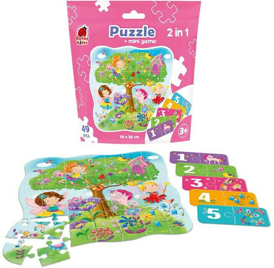 Παιδικό Puzzle Νεράιδες για 3+ Ετών 49pcs Roter Kafer