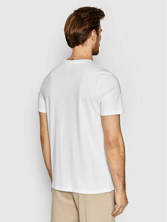 4F Men's Short Sleeve T-shirt White