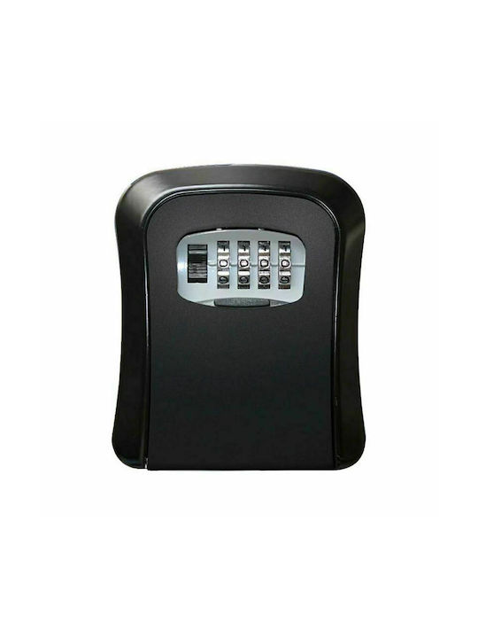Wall-mounted Combination Key Holder Metallic with Combination Dial 12.8x5x10cm