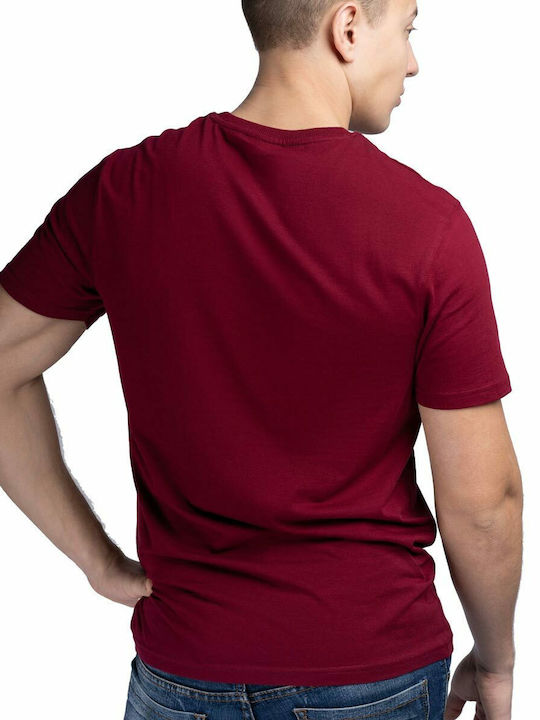 Lonsdale Staxigoe T-shirt Oxblood / White