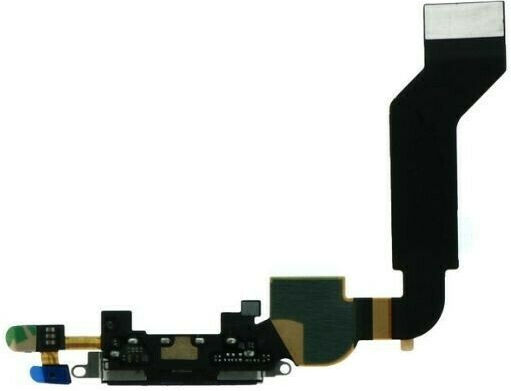 Flex Cable with Handsfree Port in Black colour for Apple Iphone 4S