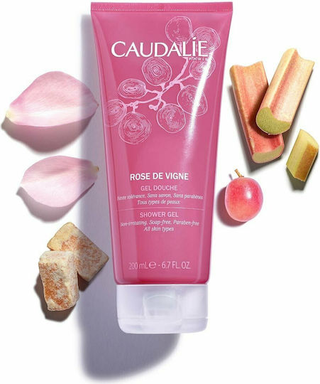 Caudalie Rose de Vigne Bubble Bath Gel with Aloe Vera & Coconut Scent 200ml