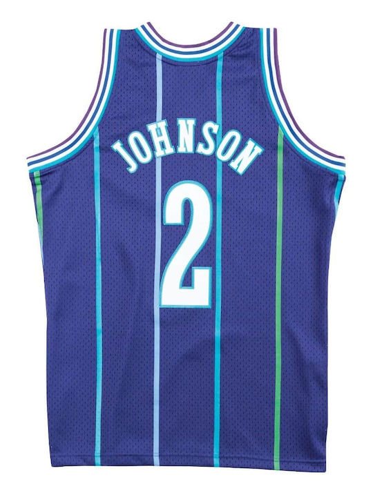 Mitchell & Ness Charlotte Hornets Alternate 1994-95 Larry Johnson Jersey Style Basketball