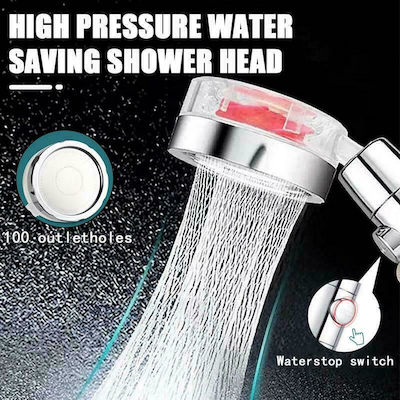 001089 Handheld Showerhead with Filter and Start/Stop Button