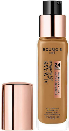 Bourjois Always Fabulous Extreme Resist 24Hrs SPF20 Liquid Make Up 520 Caramel 30ml