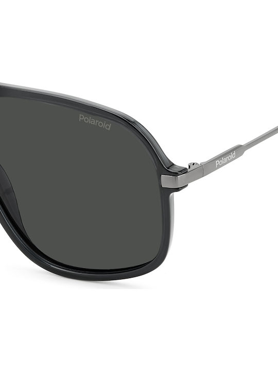 Polaroid Men's Sunglasses with Gray Frame and Gray Lens PLD6182/S KB7M9