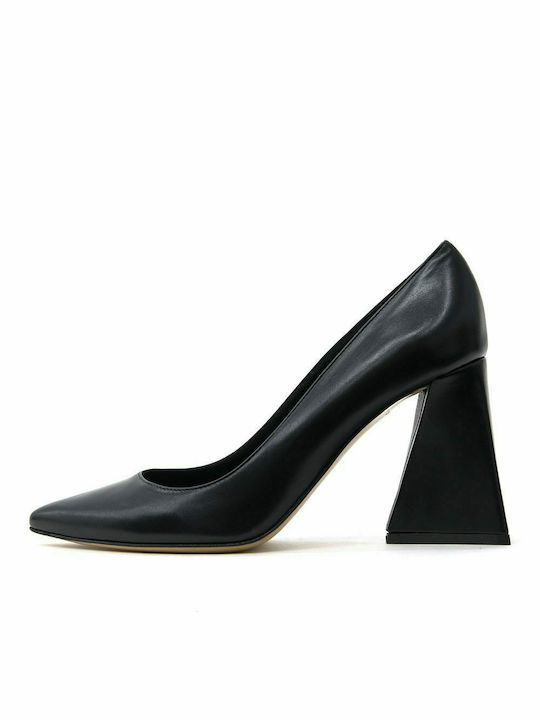 DIVINE FOLLIE LEATHER HIGH HEEL PUMPS WOMEN DIVINE FOLLIE BLACK (DVN-1933-L)