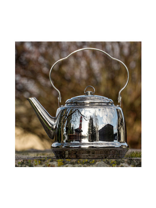 Petromax Stainless Steel Kettle Silver 3000ml