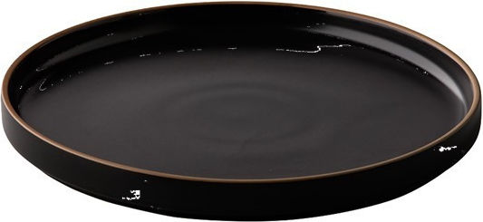 Stylepoint Authentic Farfurie joasă Ceramică Negru cu Diametru 23cm