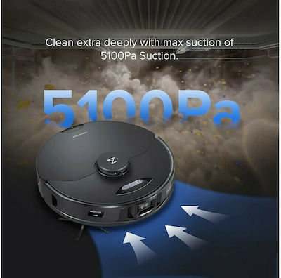 Roborock S7 MaxV Ultra Robot Vacuum Cleaner pentru Măturat și Ștergere cu Wi-Fi Negru
