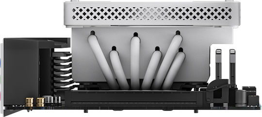 Jonsbo HX6200D Ψύκτρα Επεξεργαστή για Socket AM4/AM5/1200/115x/1700 με RGB Φωτισμό Λευκή