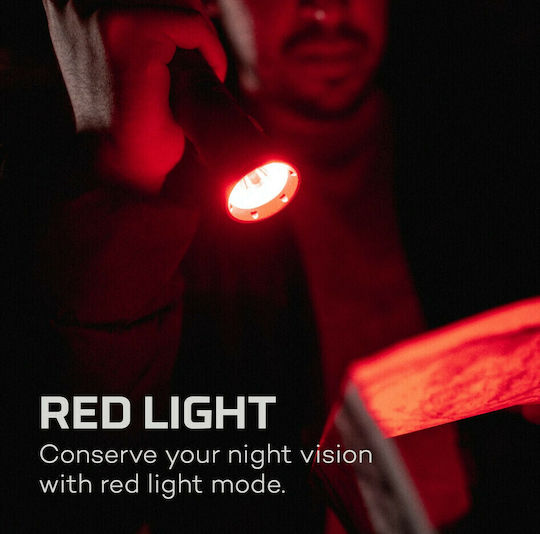 Nebo Rechargeable Flashlight LED IPX4 with Maximum Brightness 300lm Franklin Pivot Black