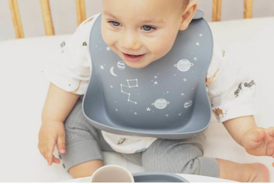 The Cotton Cloud Cloud Waterproof Лигавник Силикон с бутон & Джоб Сив