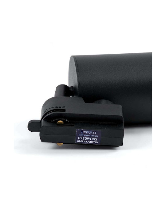 GloboStar Leo Single Spot with Socket GU10 in Black Color